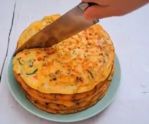 آموزش آشپزی؛ یه غذای متفاوت با تخم مرغ و آرد که از پیتزا خوشمزه تر