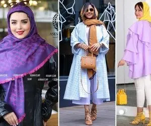 مانتو رنگ سال خریدی موندی "شال و روسری" چه رنگی بهش میاد؟ بنفش با این رنگا عالی میشه