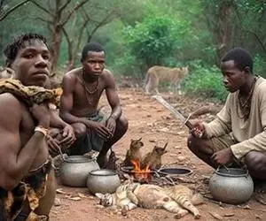 قبایل ناشناخته؛ بربرهای خامخوار میمون رو گرفتن رو کولشون میبرن برای سور و سات ناهار