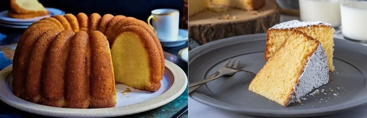 کیک شیر داغ