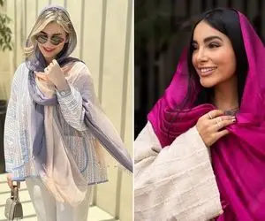 شال های مدرن 1404؛ انتخابی از جنس حریر و ابریشم برای ملکه های ایرانی خوش استایل