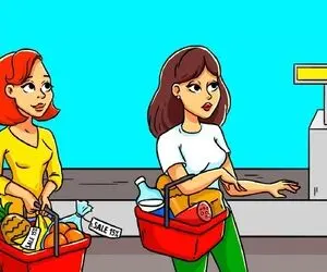 هوش تصویری؛ اگه زدی رو دستت باهوشا بگو کدوم از این خانومایی که اومده خرید پولداره؟