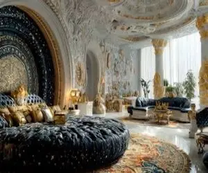 معماری خلاقانه؛ آقازاده عرب عمارت ساخته با ترکیب دکوراسیون مدرن و کلاسیک پر زرق و برق