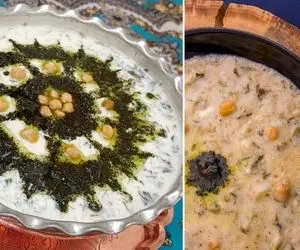 طرز تهیه آش دوغ ارومیه با بهترین دستور / بدون گوشت و سریع بهترین آش دوغ رو بپزید