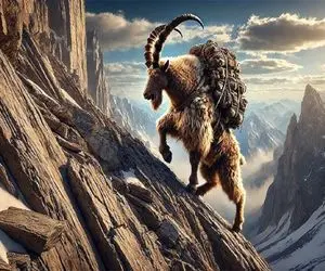 شاهکار حیات وحش / بزهایی با سازگاری محیطی بالا که ارتفاعات سخت را در مینوردند