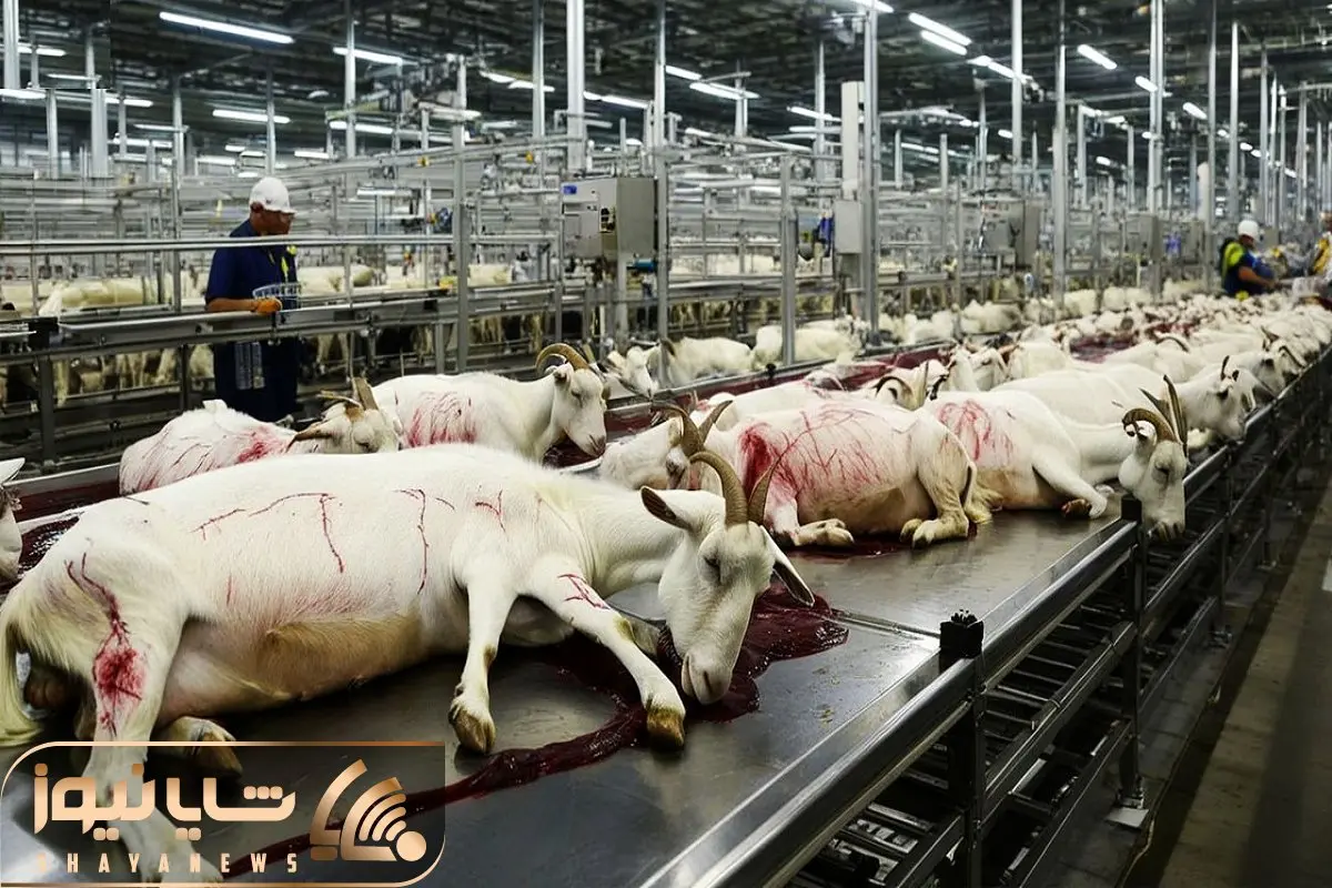 فرآوری بز؛ بز کوهی و میبرن سلاخخونه شاخشو میبرن واسه قداره گوشتش میشه شیشلیک