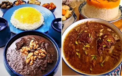 طرز تهیه خورش فسنجون با مرغ گیلانی/ چه کار کنی خورش حسابی روغن بندازه و خوشمزه بشه