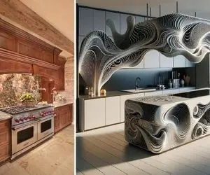 پیشنهادات جذاب و فوق مدرن هوش مصنوعی برای آشپزخانه سال 1500 به سبک ایرانی سنتی