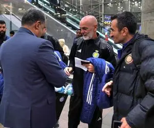 (عکس) النصری‌ها بدون رونالدو در فرودگاه امام